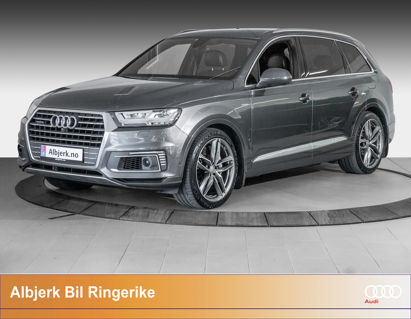 Audi Q7 e-tron quattro 373 hk 5-s Skinn/ S Line/ Krok/ LED/ ++