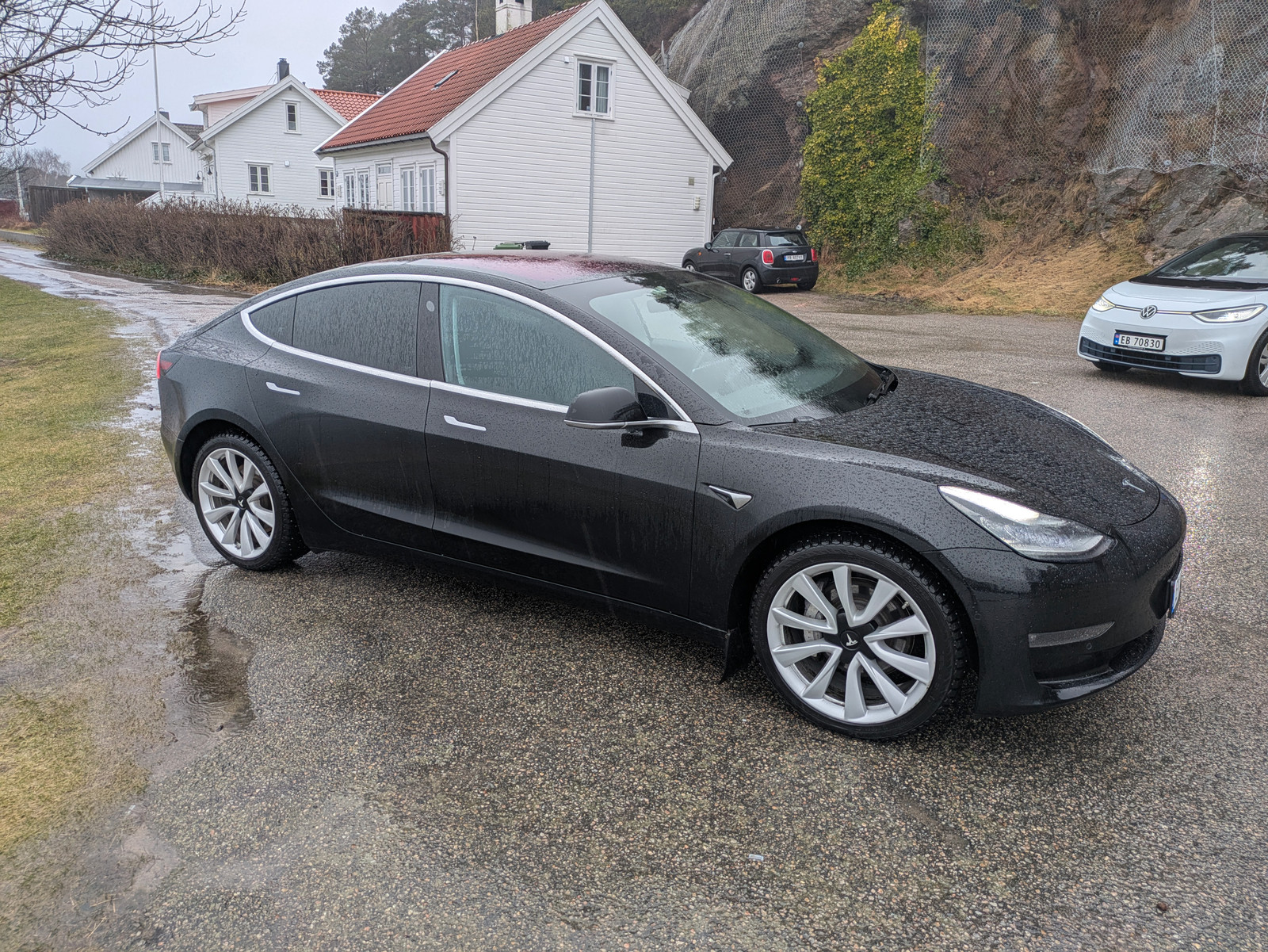 Tesla Model 3 Fin sprek bil! Fabrikkgaranti! Ny Eu, LongRange AWD 3