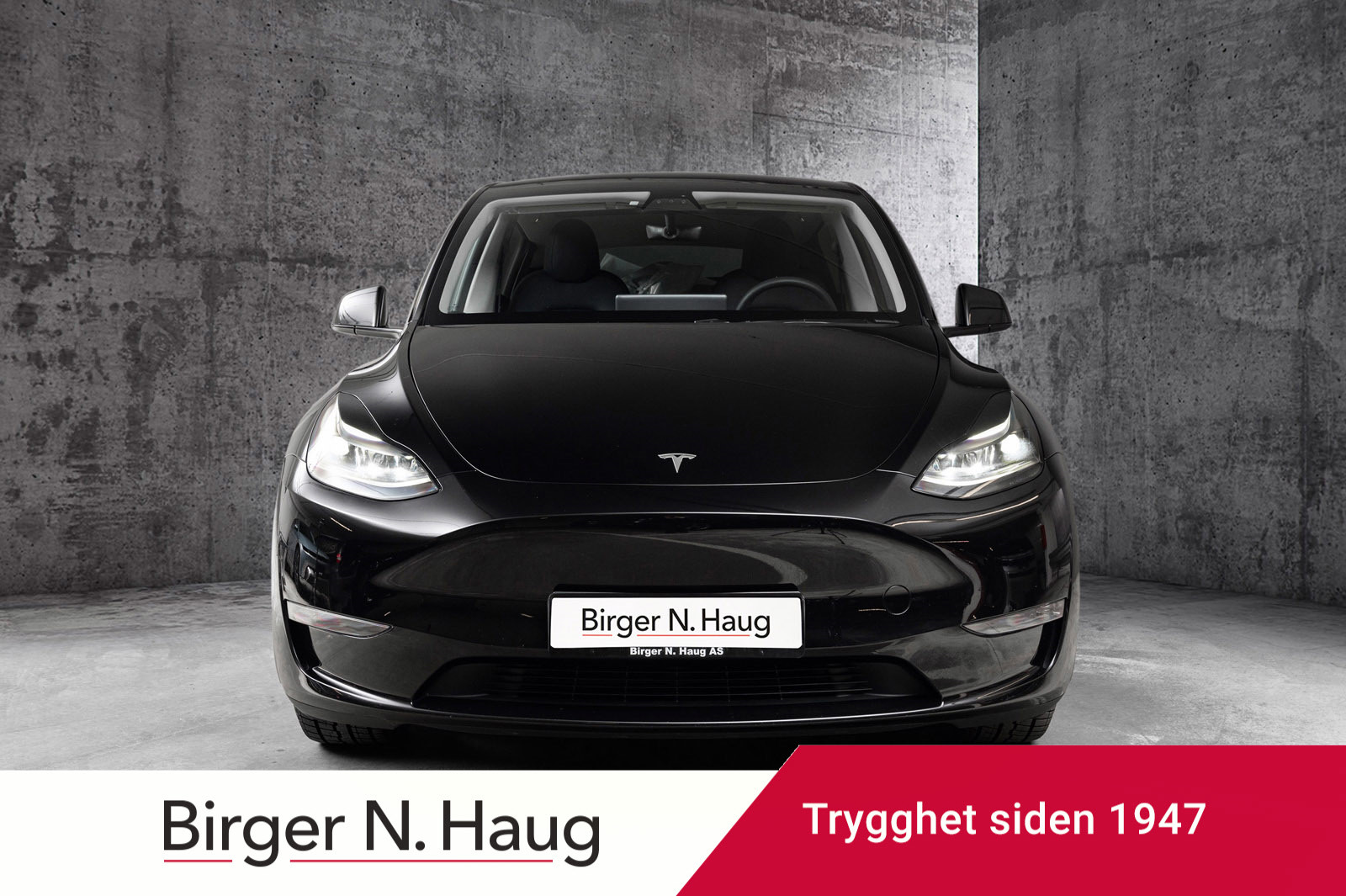 Tesla Model Y Long Range AWD /530km/S+V hjul på felg / Skinn /H-feste