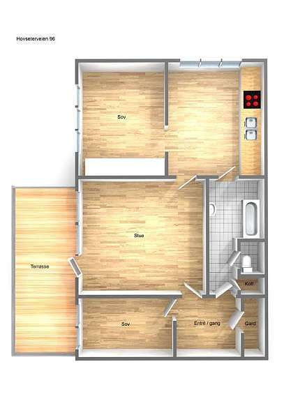 plantegning Galleribilde