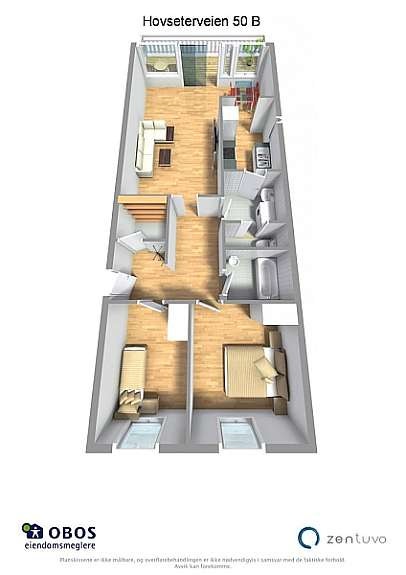 Hovseterveien 50 B - Hovseterveien 50 B - 3D Letterhead Galleribilde
