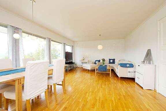 Lys og lett stue Galleribilde