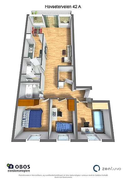 Hovseterveien 42 A - Hovseterveien 42 A - 3D Letterhead Galleribilde