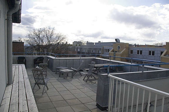 Felles takterrasse. Galleribilde