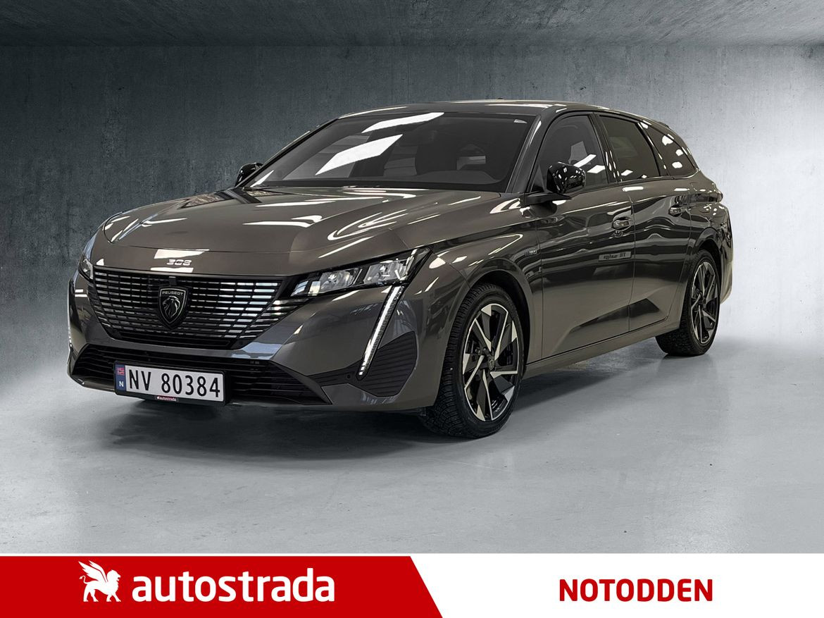 Peugeot 308 SW Allure, Ladbar hybrid, varme i ratt, Adaptiv cruice 2023, 41 138 km, kr 339 000,-