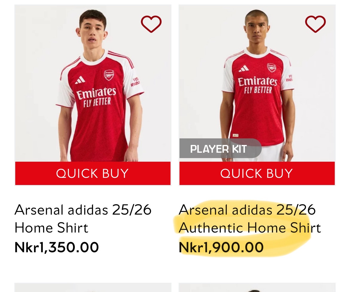 ヨケレスアーセナルホームキット25/26 Men's Replica adidas Gyokeres Arsenal Home Jersey 25/26