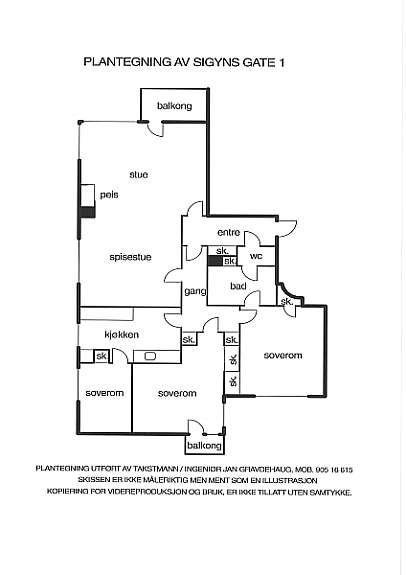 Planskisse Galleribilde