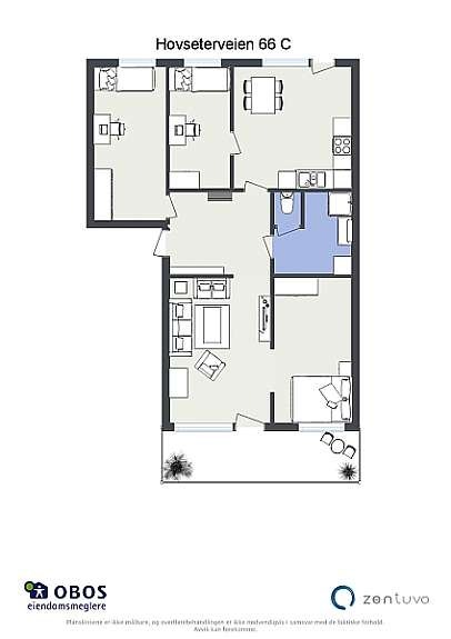 Plantegning 2D Galleribilde