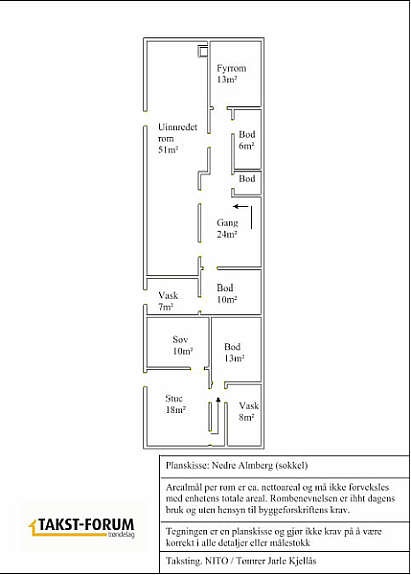 Plantegning sokkel Galleribilde