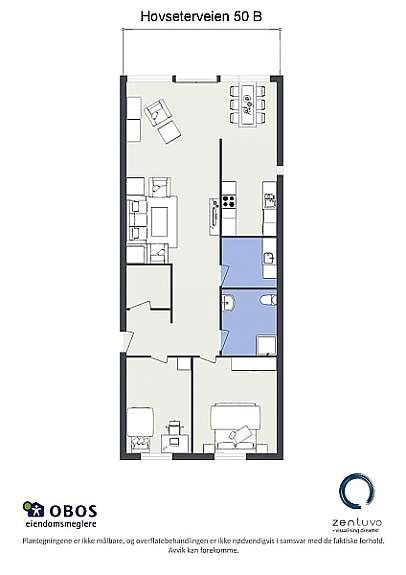 Floorplan letterhead - Hovseterveien 50 B - Hovseterveien 50 B - 2D Floor Plan Galleribilde