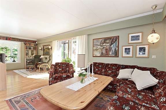 STue har utgang til terrasse/hage. Galleribilde