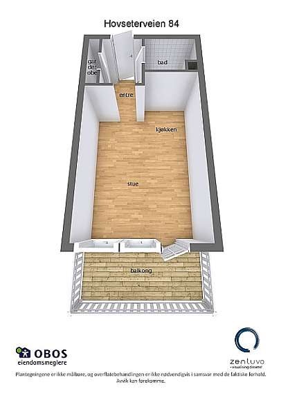 Floorplan letterhead - Hovseterveien 84 - Hovseterveien 84 - 3D Floor Plan Galleribilde
