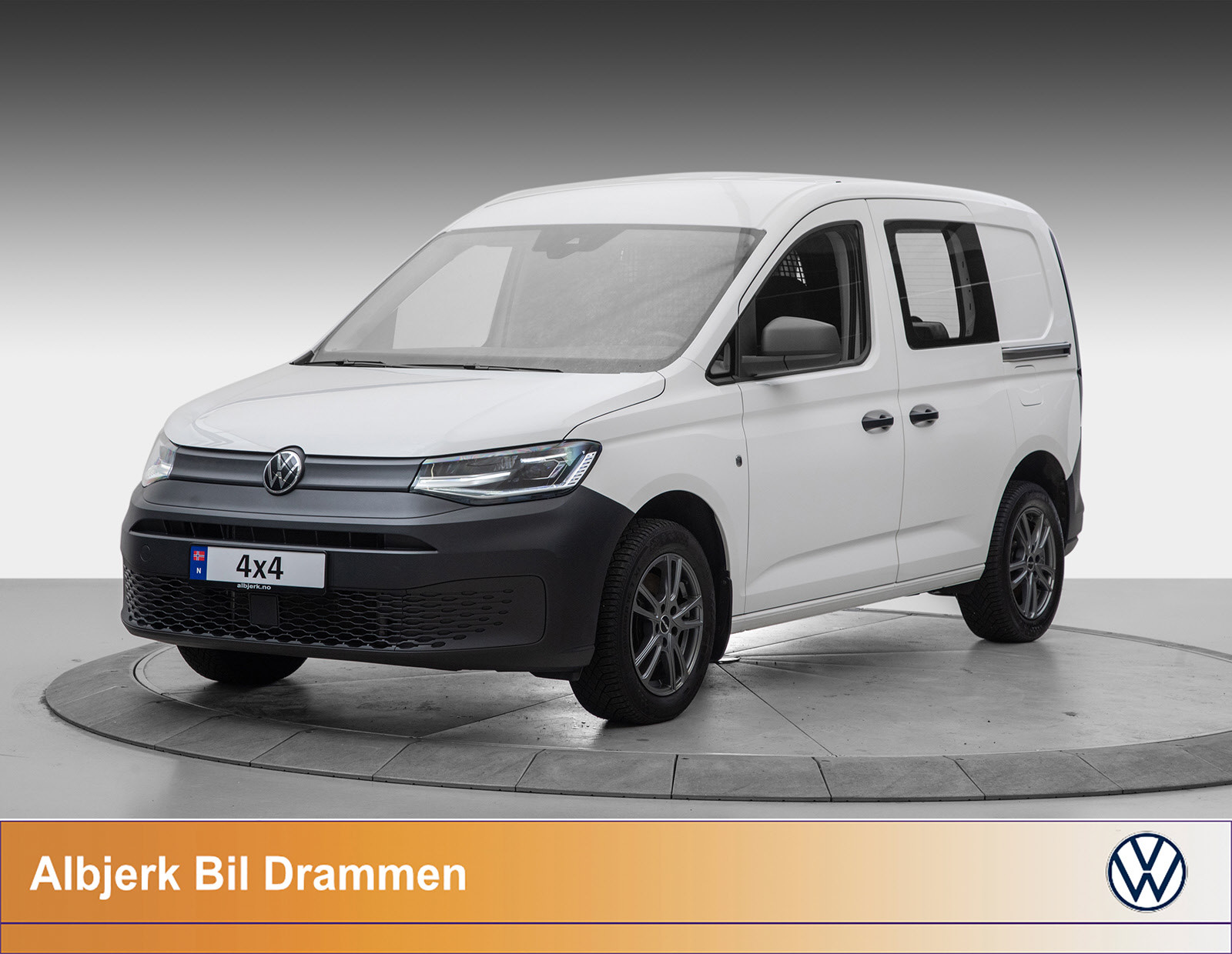 Volkswagen Caddy Cargo 122hk 4x4 4x4 Webasto H-feste Ledlys Ryggekamera