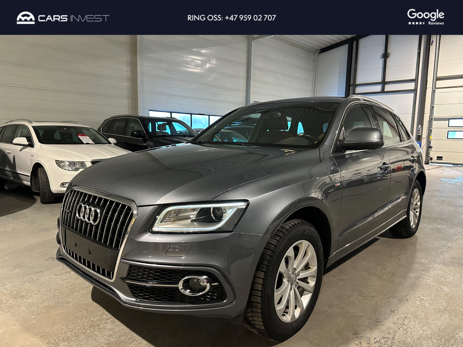 Audi Q5 190hk Quattro S-Line Skinn|Webasto|Krok|Navi|Dab+