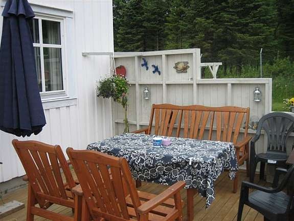 Lun uteplass terrasse - Sommerbilde Galleribilde