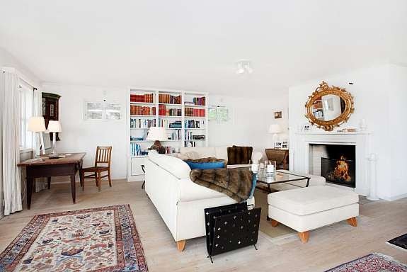 Stue med peis Galleribilde