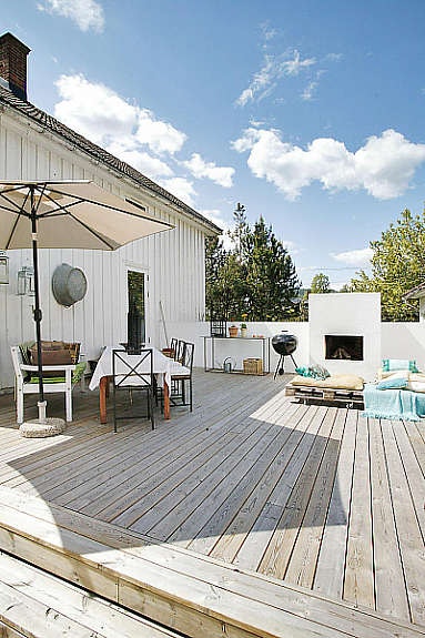 Koselig uteplass Galleribilde