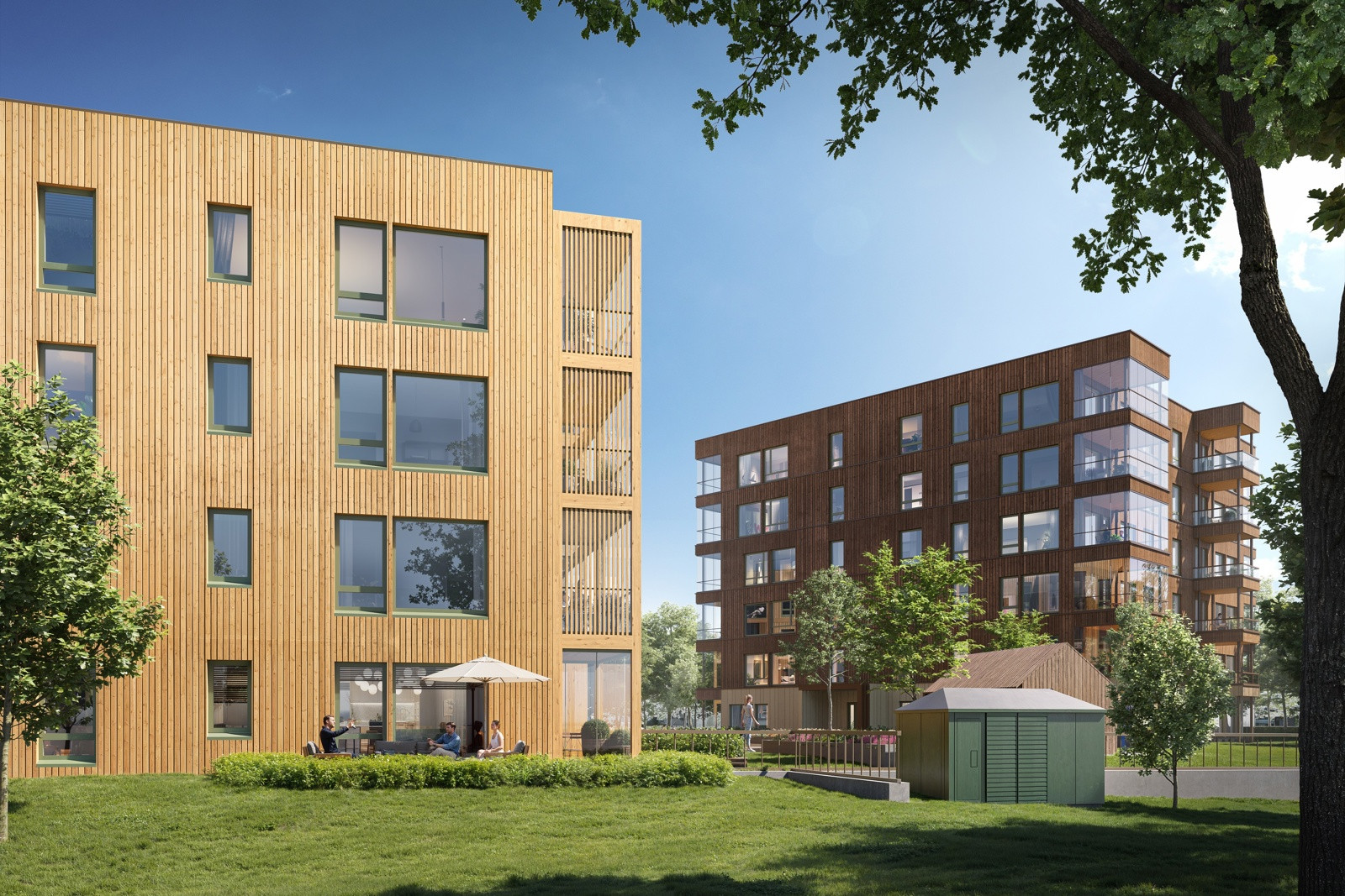 Uansett hvilken fase du er i livet, vil en leilighet på Einerhagen fremstå som et suverent alternativ. Og på den vestvendte tomta skinner sola like mye på alle, gammel som ung.