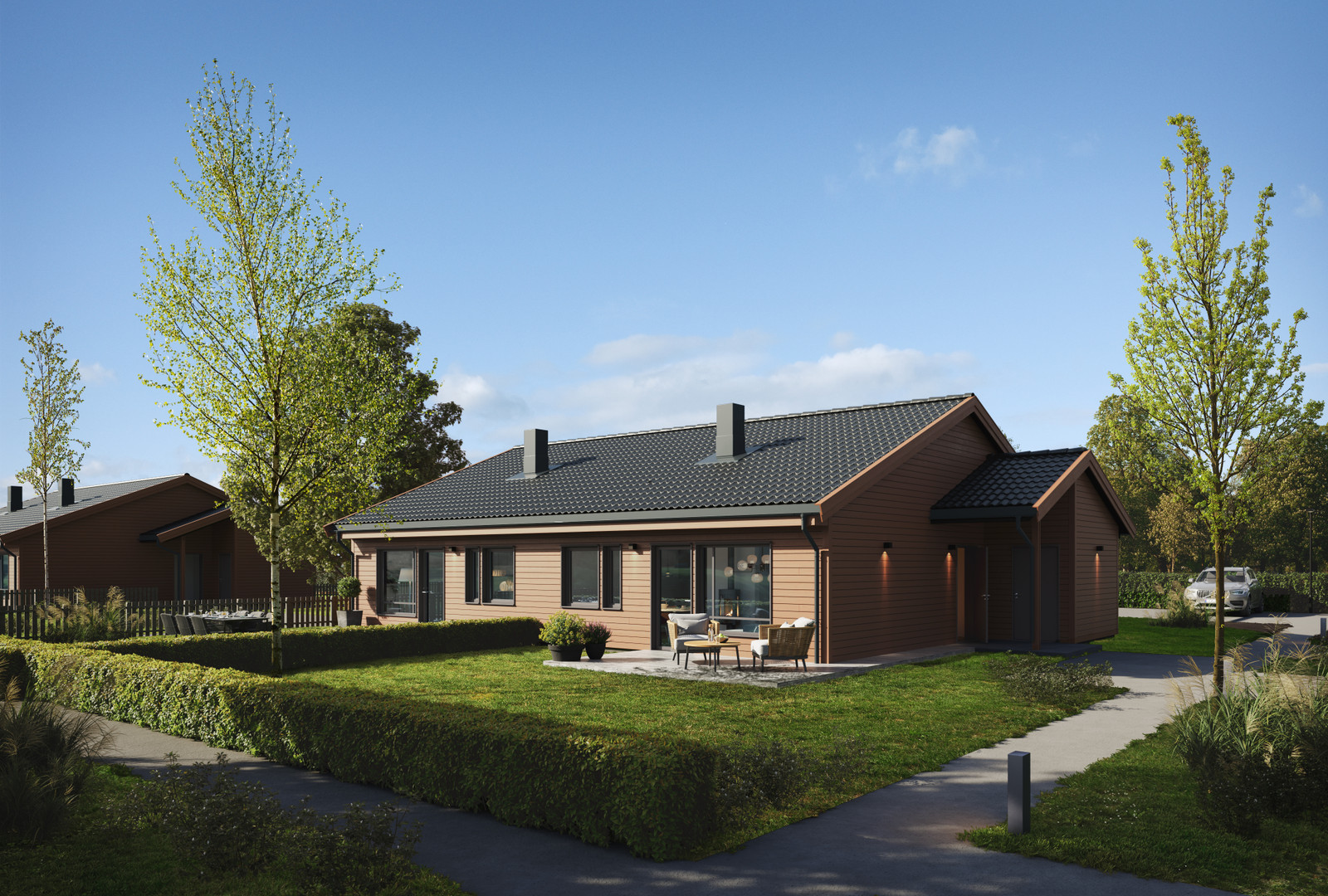 Illustrasjon av planlagt bolig