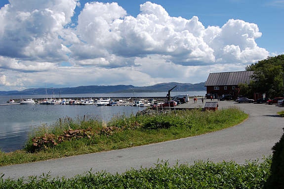 Utsikt mot havn Galleribilde