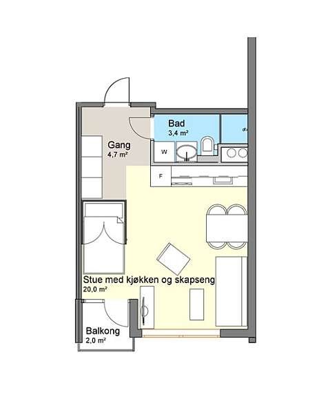 Leilighetstype 3 Galleribilde