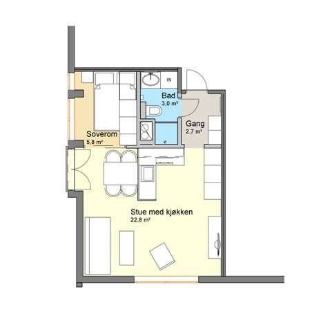 Leilighetstype 2 Galleribilde