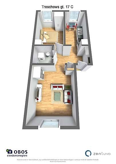 Treschows gt. 17 C - Treschows gt. 17 C - 3D Letterhead Galleribilde