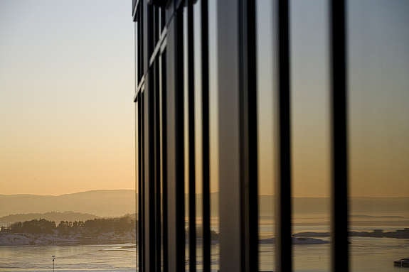 Utsikt fra balkongen Galleribilde