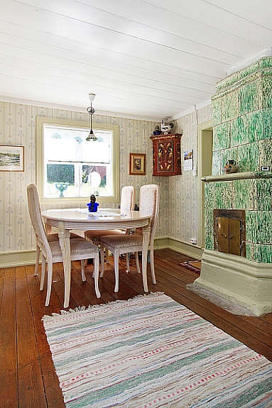 ... historisk kakelugn Galleribilde