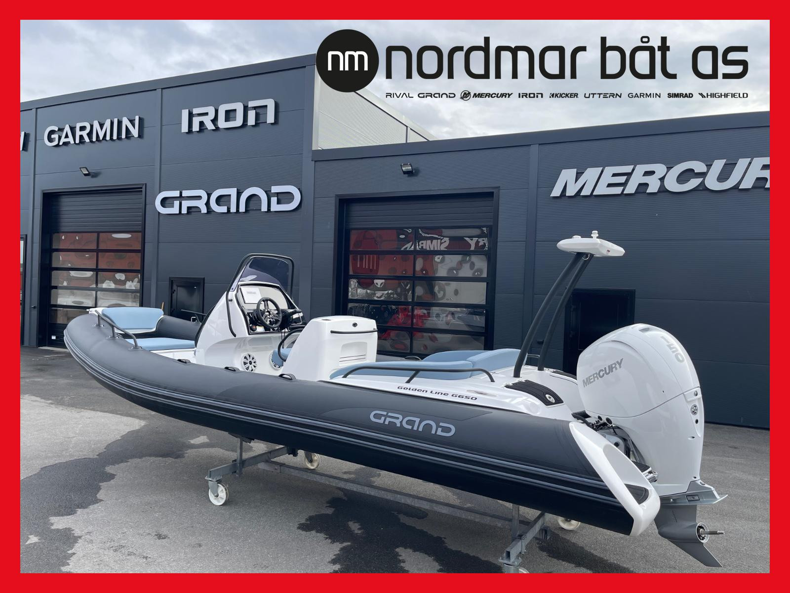 Bilde av 'Grand 650 Golden Line - NY BÅT - - Mercury 150HK CRYSTAL WHITE NYHET 2025 - MASS'