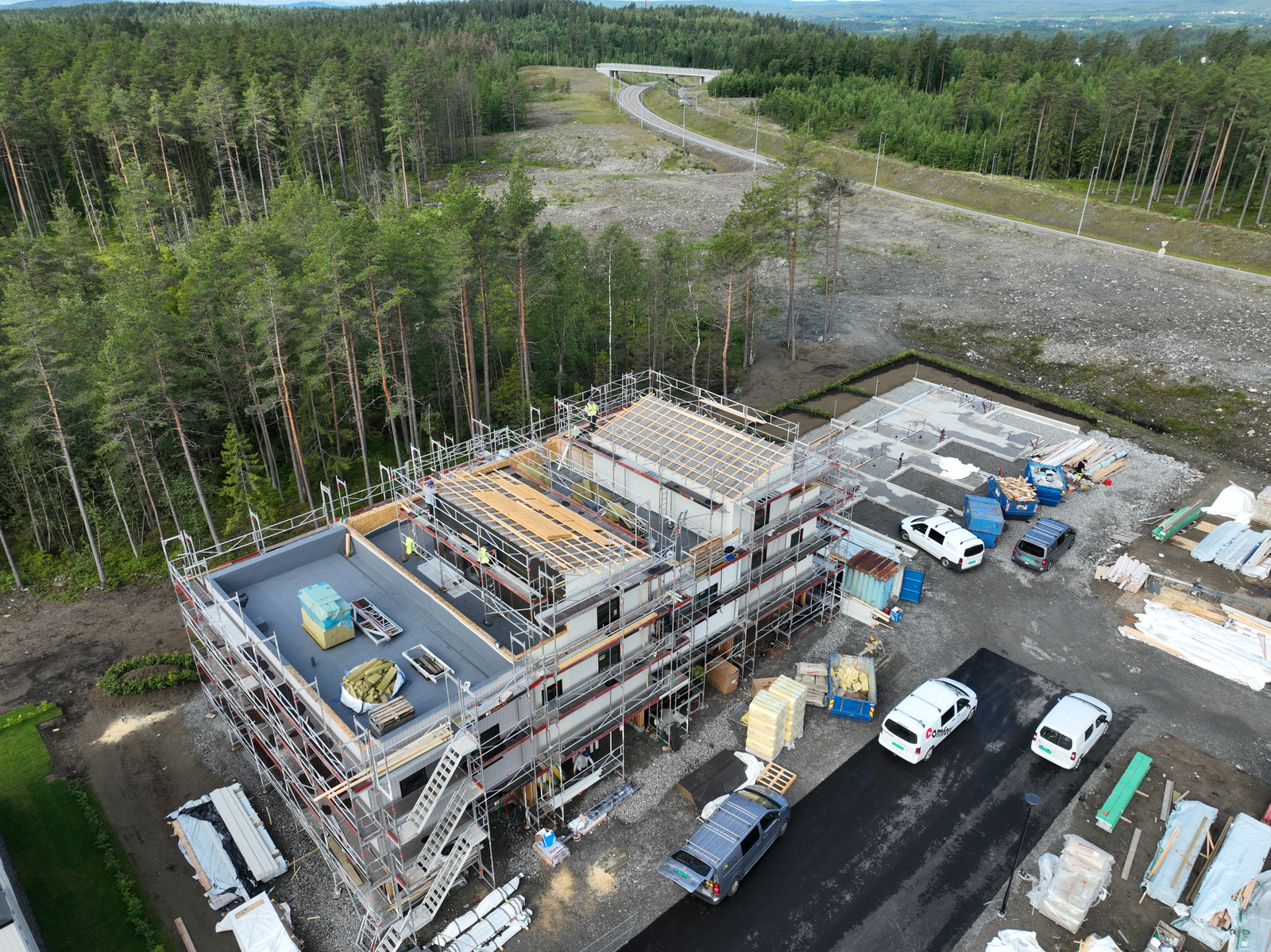 Dronebilde tatt juni 2025