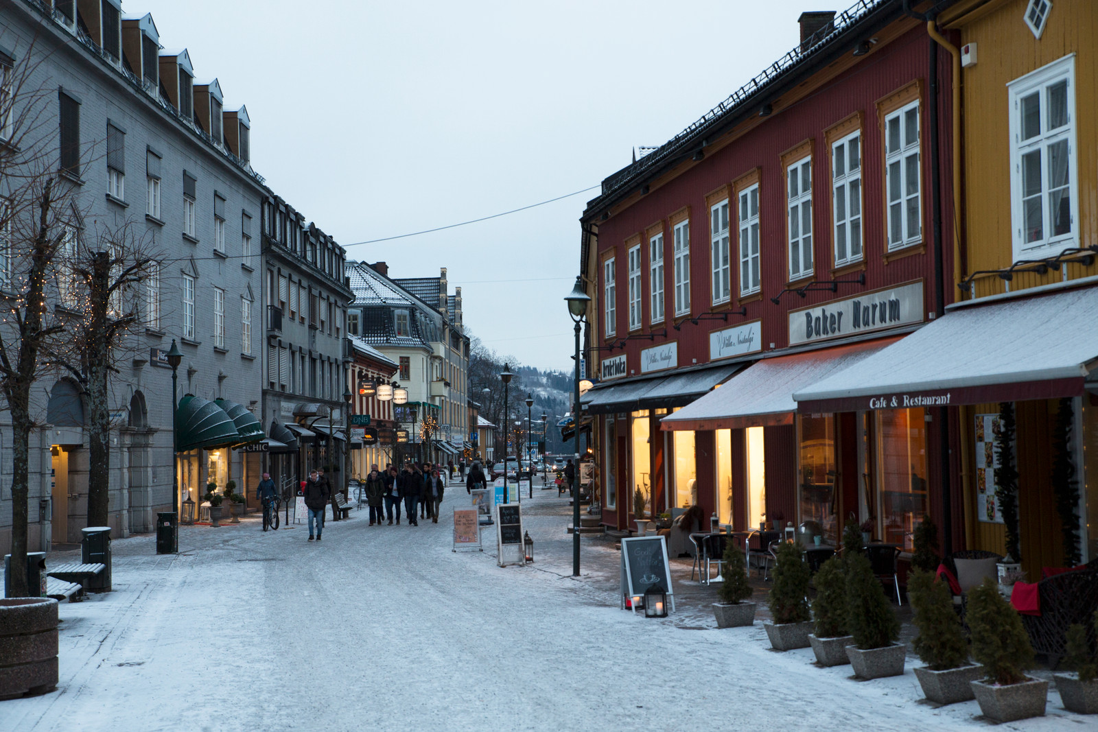 Gågata i Hønefoss