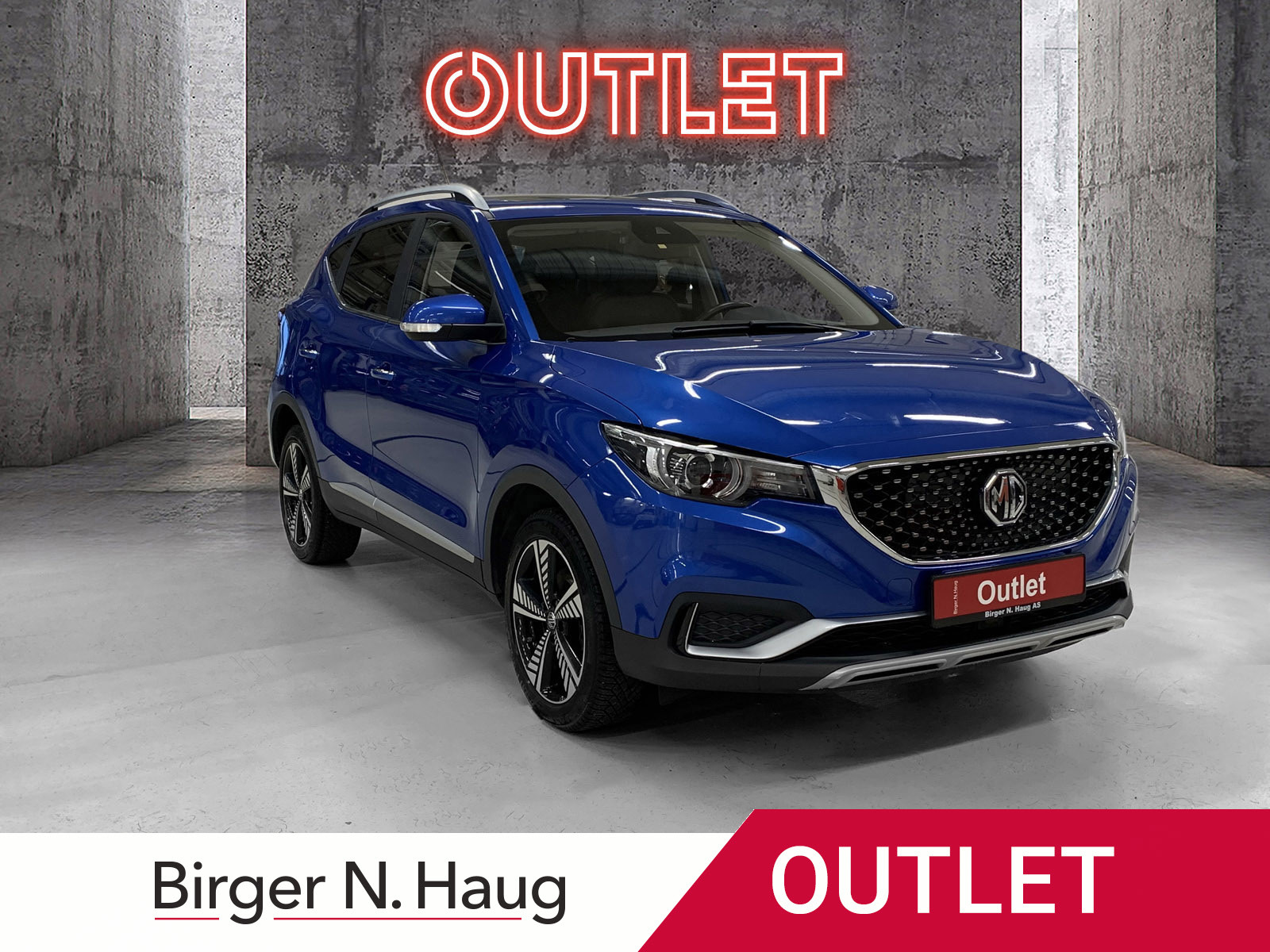 MG ZS EV Luxury OUTLET | BLÅ ZS VENTER PÅ DEG!
