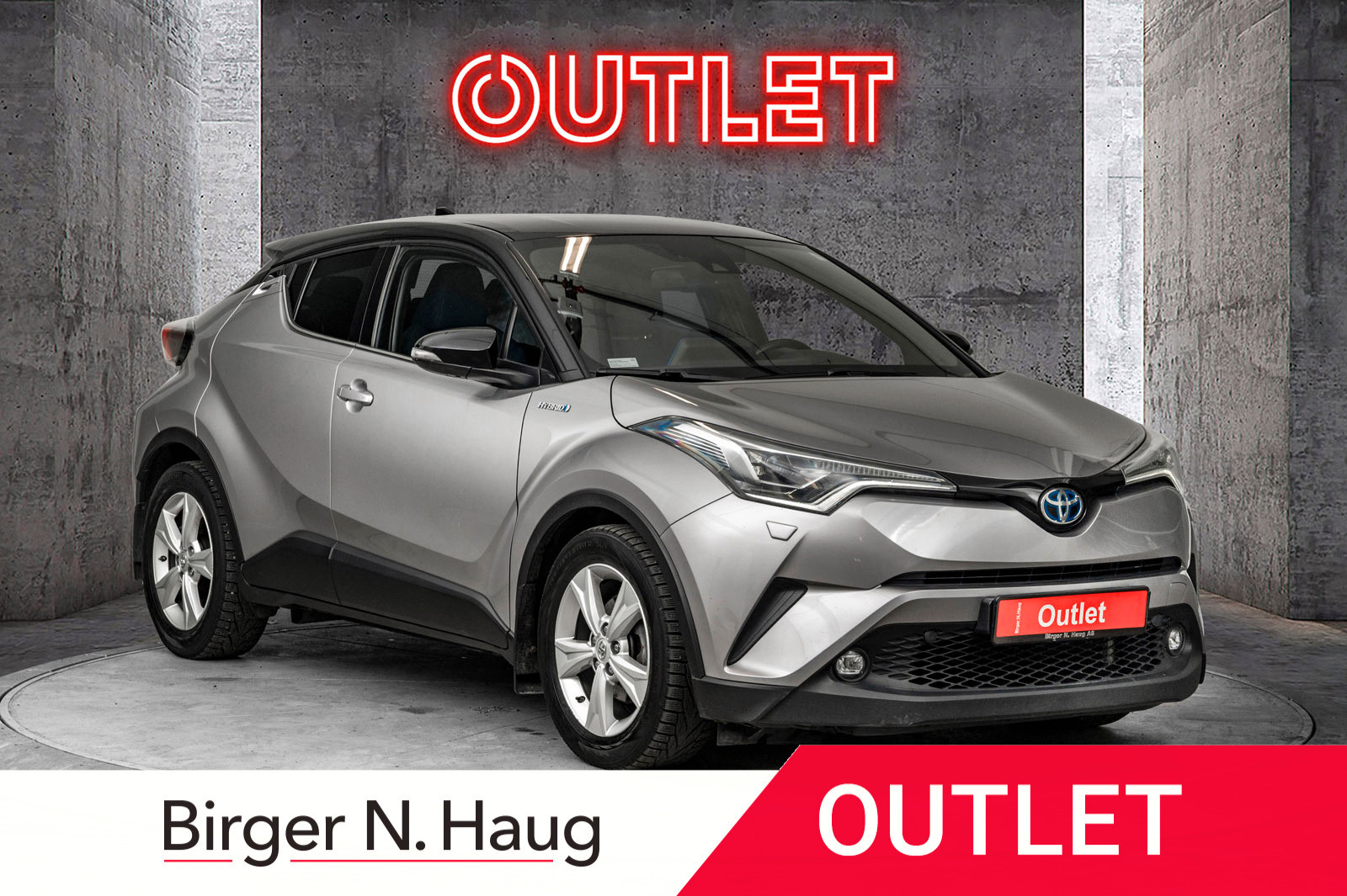 Toyota C-HR 1,8i Hybrid Active OUTLET|DAB-RADIO|NAV|RATT VARME|BT|