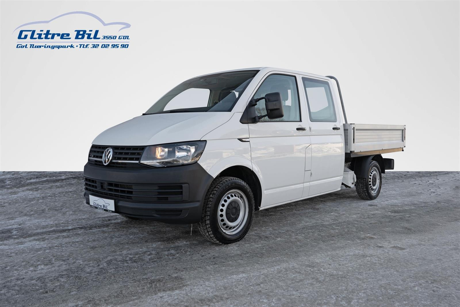 Volkswagen Transporter 150 tdi 4m man. Doka pickup|Webasto|Varmeveksler|Krok