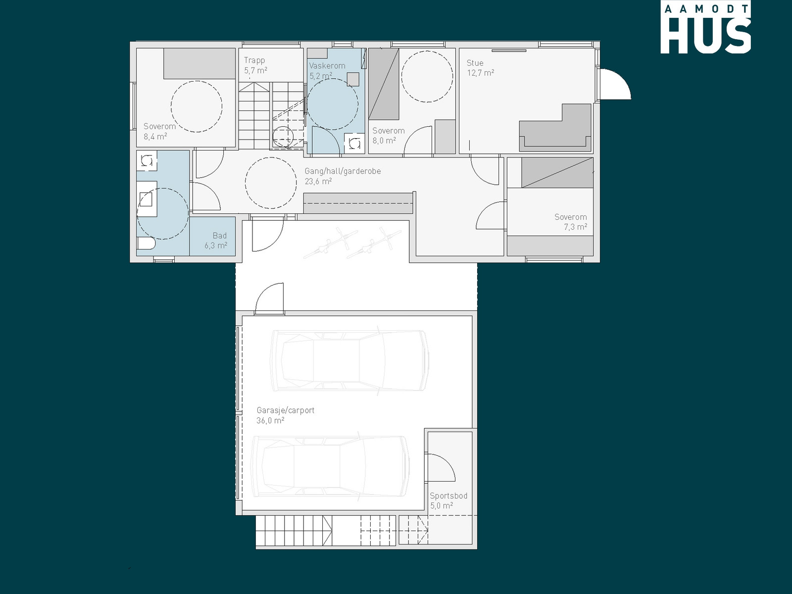 Image #4 Søgne/ Åros - Moderne og innholdsrik enebolig med mulighet for praktikantdel. På toppen - Utsikt - Mye sol