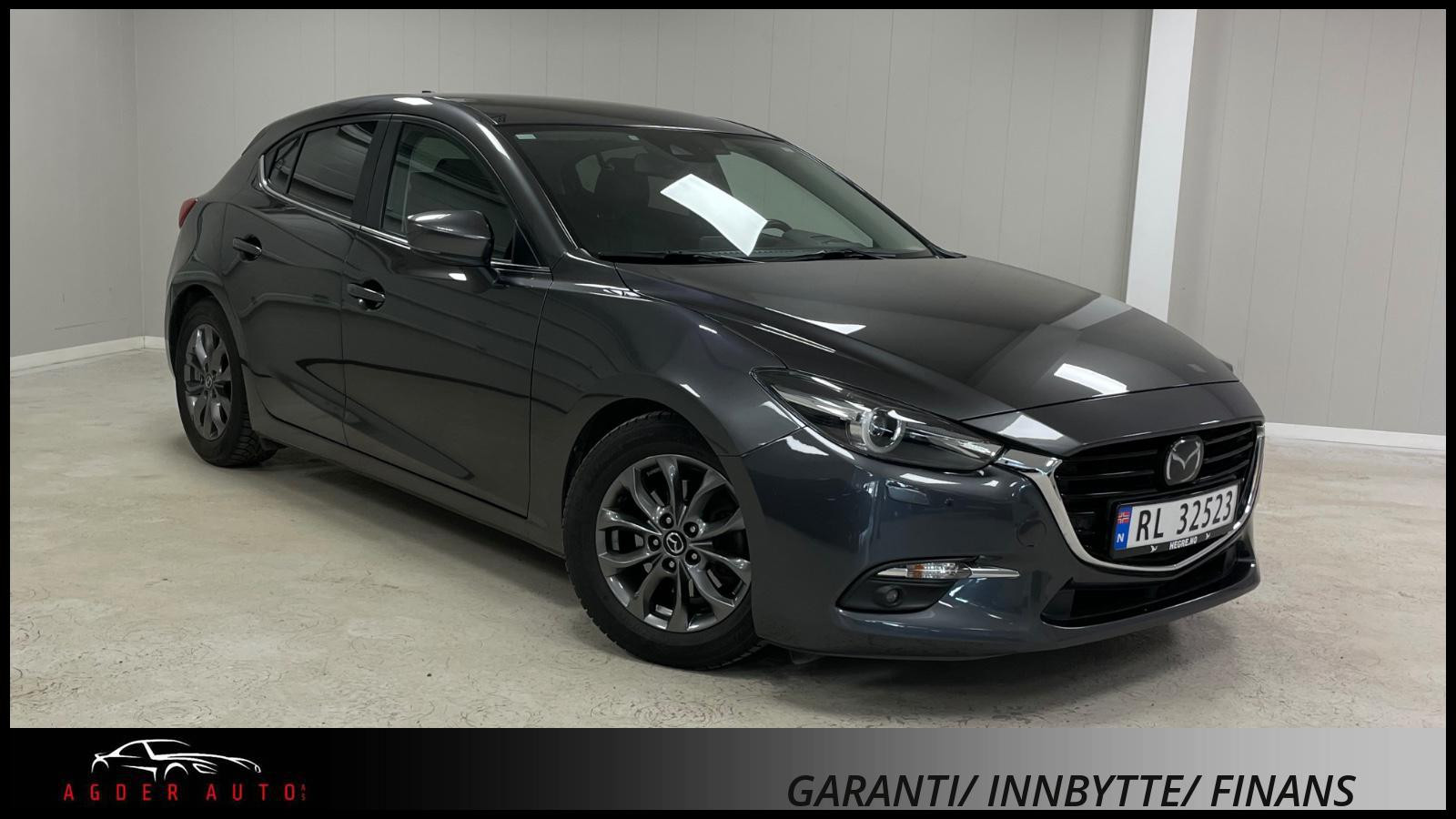 Mazda 3 2.0 120hk Norsk/Optimum/Skinn/ACC/BOSE/Kam/HUD/Keyless