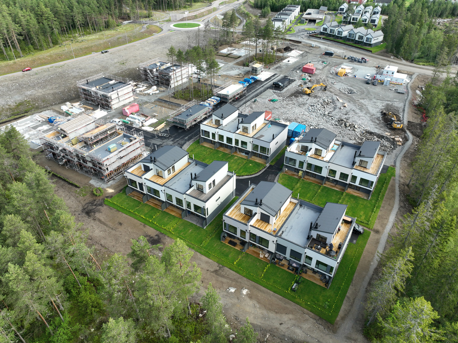 Dronebilde tatt juni 2025
