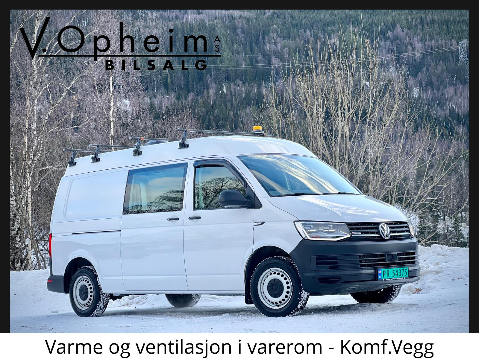 Volkswagen Transporter Høy & Lang utgave/150HK/4-M/Aut/LED/ACC/Webasto/1Eier