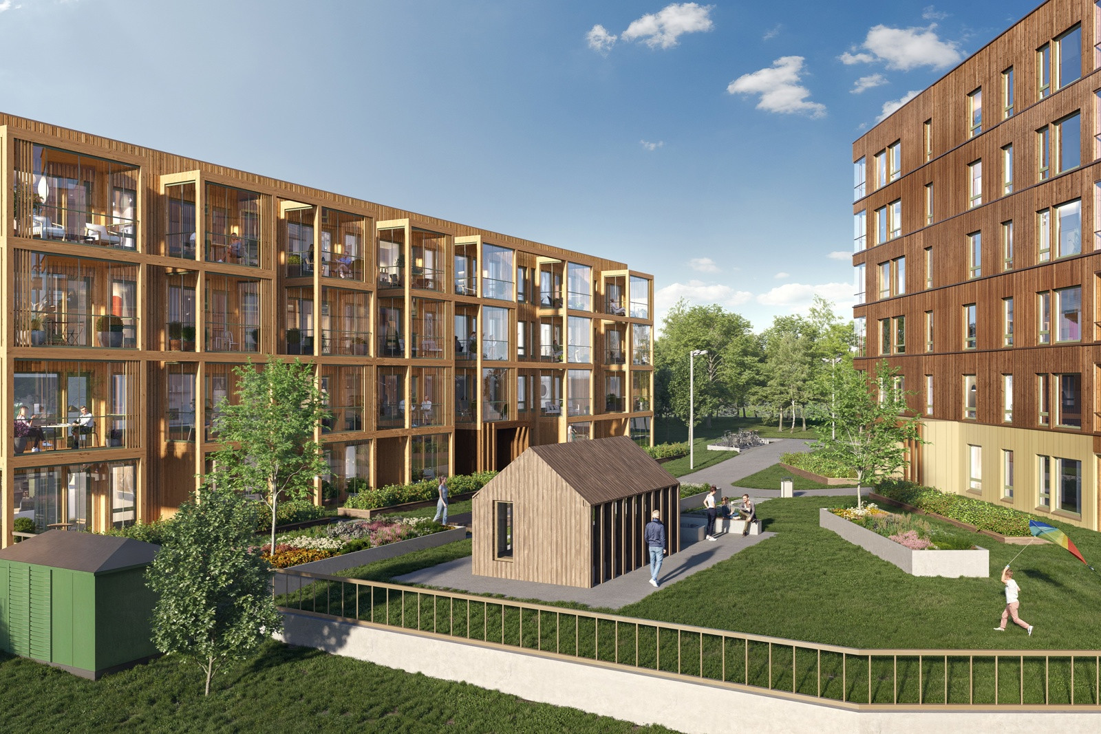 Første byggetrinn består av totalt 78 moderne selveierleiligheter, fordelt på to bygg.
