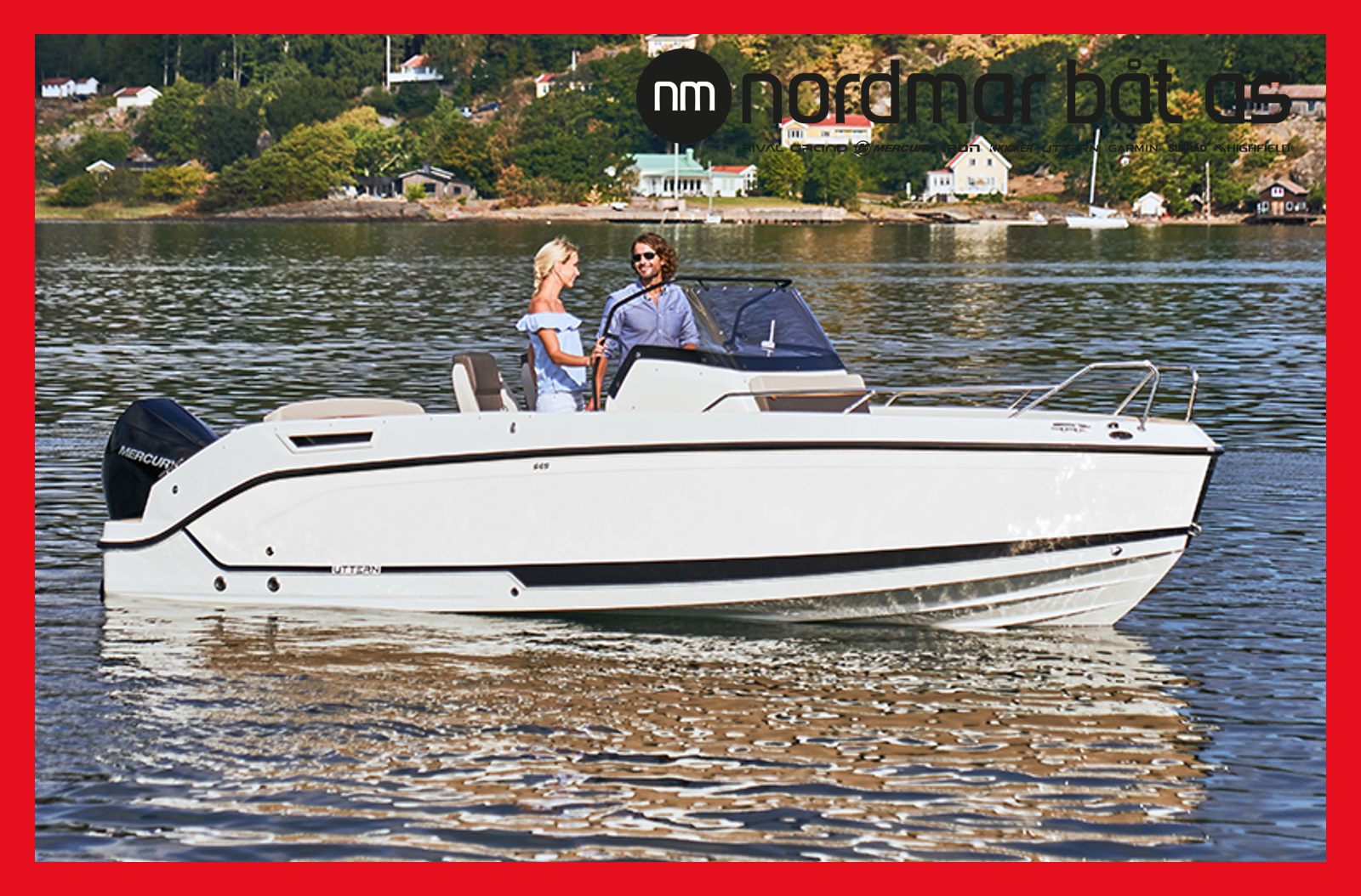 Bilde av 'Uttern S65 Premium Plus 2025 - Mercury 175HK V6, Badeplattform, Bord, Solseng, V'