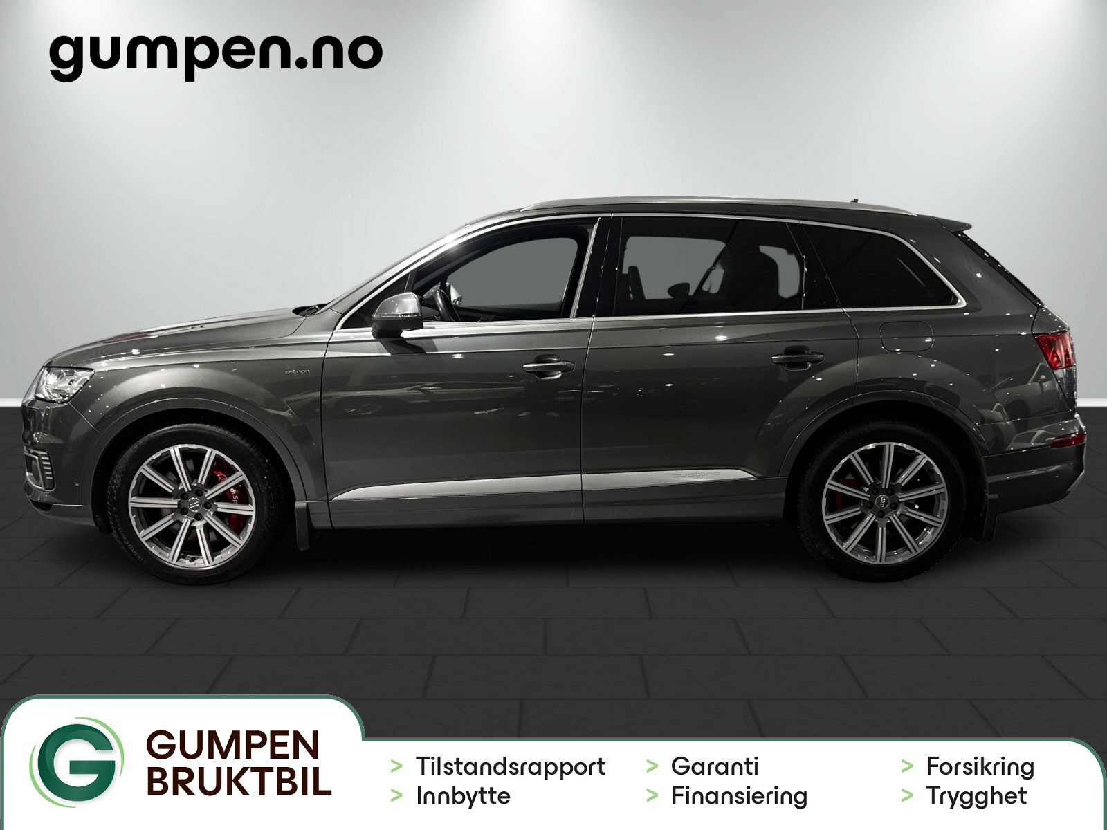 Audi Q7 e-tron quattro 373 hk 5-s Pano/Luft/Bose/Valcona/ 2