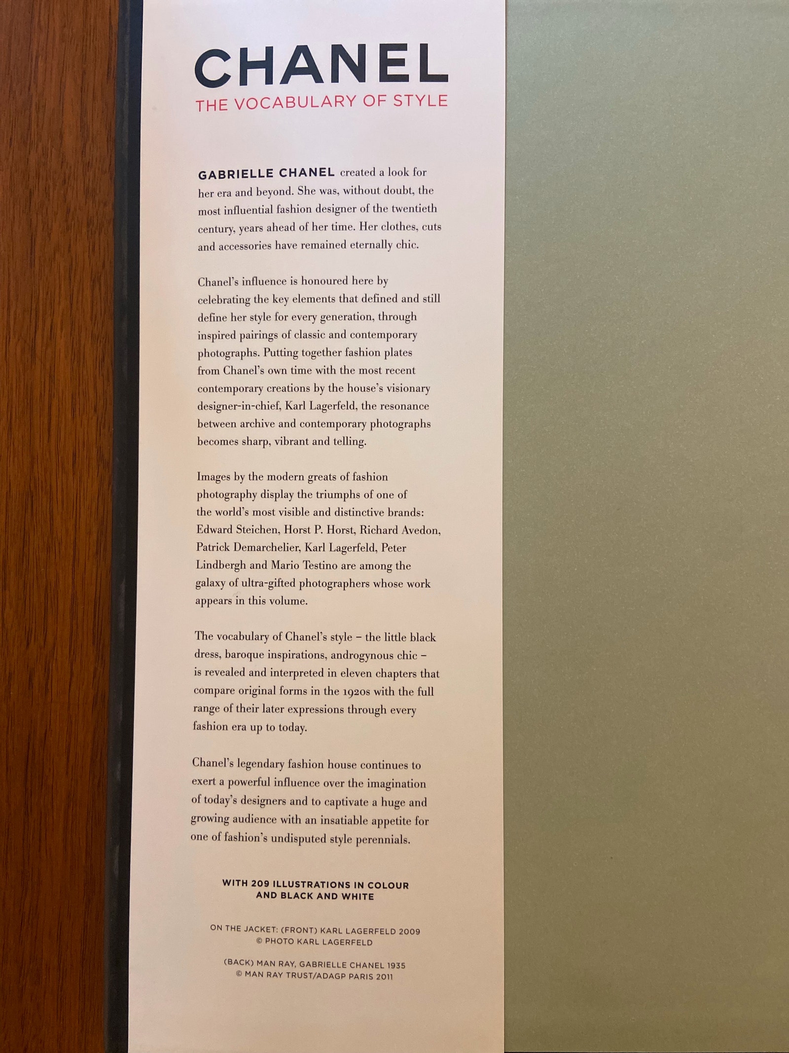 Chanel The Vocabulary of Style 2011 utgaven FINN-torget