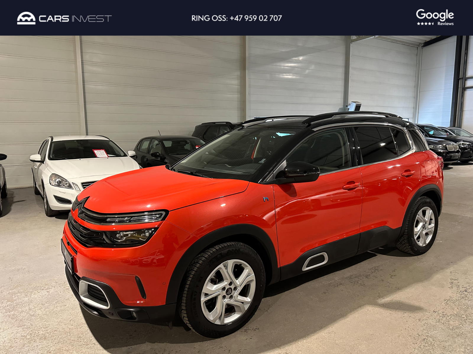 Citroen C5 Aircross 291hk Skinn|Kamera|Krok|Appleplay|Acc|Navi