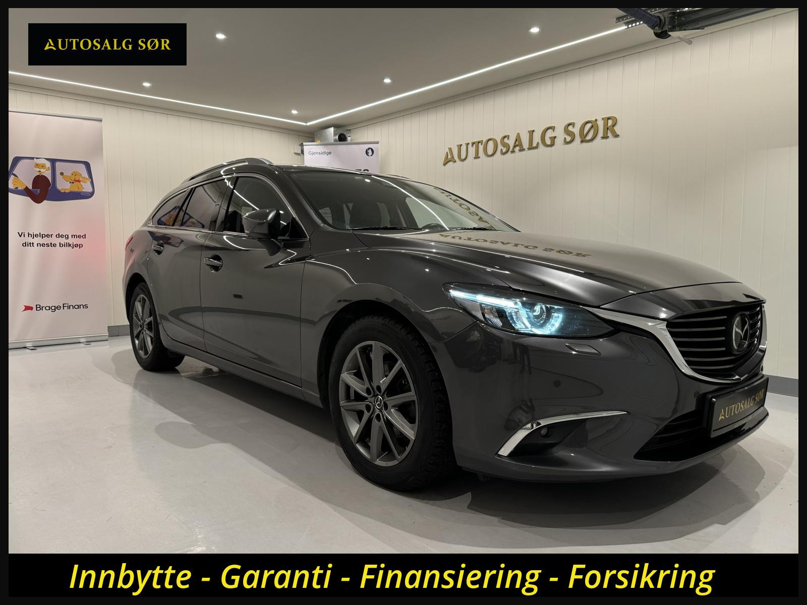Mazda 6 2.2D/175HK/4X4/AUT/BOSE/ACC/HUD/KROK/KAM/Webasto/Skinn/