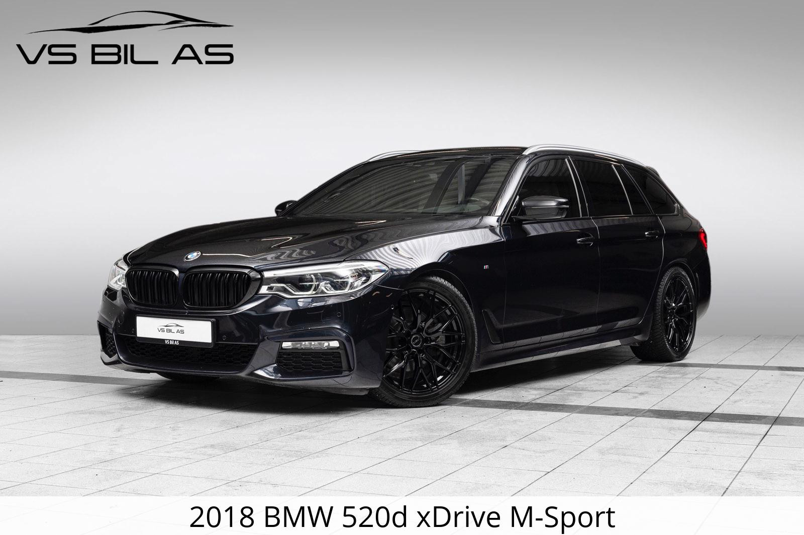 BMW 5-serie 520d xDrive M-Sport Cruise/R.Kam/HiFi/Keyless/Senket