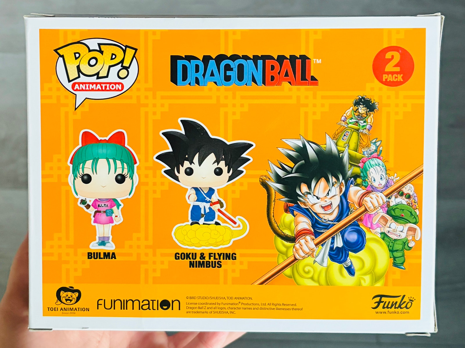 Funko Pop! Bulma and Goku with Flying Nimbus | DragonBall Z (2