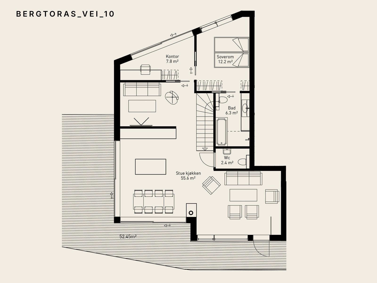 Image #3 Nedre Gimlekollen - Eksklusiv del av tomannsbolig klar for innvendige valg - Stor terrasse - Garasje - Utsikt