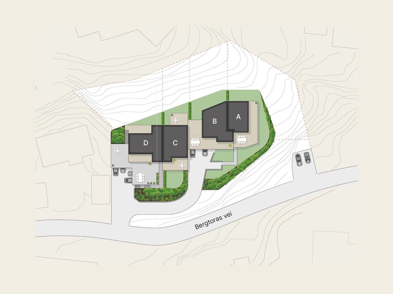 Image #8 Nedre Gimlekollen - Eksklusiv del av tomannsbolig klar for innvendige valg - Stor terrasse - Garasje - Utsikt