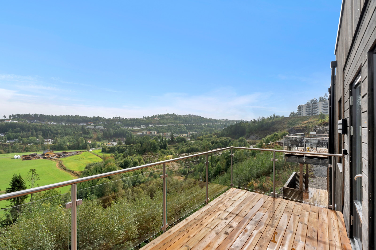 Utsikt fra veranda leilighet 16